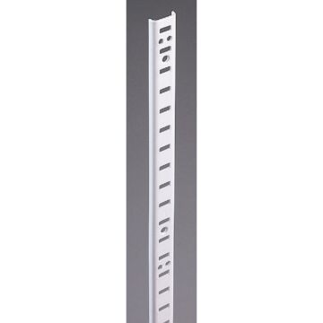 Knape & Vogt 255 Series 48 In. Zinc-Plated Steel Mortise-Mount Pilaster Shelf Standard