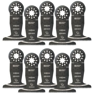 Imperial Blades Starlock 2-1/2 In. High Carbon Steel Japanese Tooth Power Curve Oscillating Blade (10-Pack)