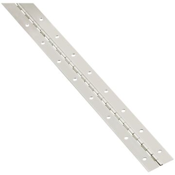 National Steel 1-1/2 In. x 30 In. Nickel Continuous Hinge