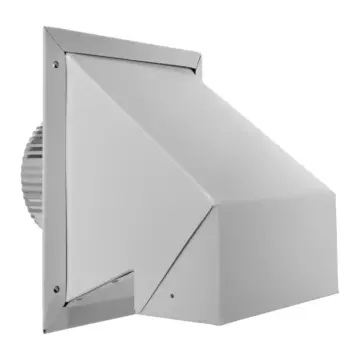 4 in Painted Galvanized Steel Bath fan and range hood venting Wall Exhaust/Intake Cap