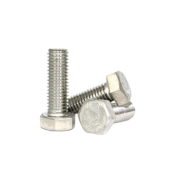 Hex Cap Screw, Coarse Thread, M6-1.00, 20 MM Length, DIN 933, Stainless Steel A2