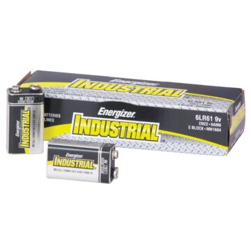 Energizer Industrial 9V Alkaline Battery (12-Pack)