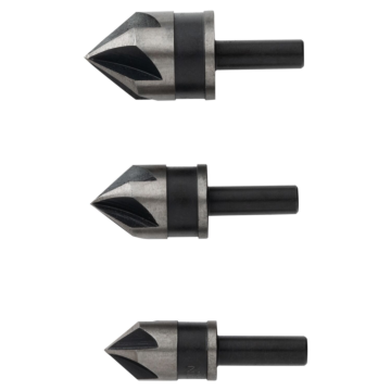 Irwin IRWIN Drill Bit Set, Countersink, Black Oxide, 3-Piece