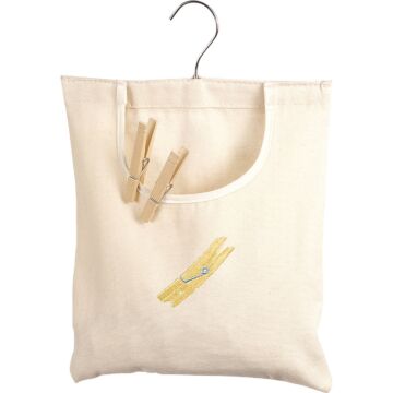 Whitmor 15 In. x 11 In. Cotton Canvas Clothespin Bag