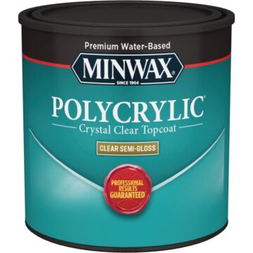Minwax Polycrylic 1/2 Pt. Semi-Gloss Water Based Protective Finish