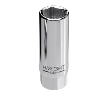 Wright Tool 3/8" Drive 6 Point Spark Plug Holding Socket - 13/16"