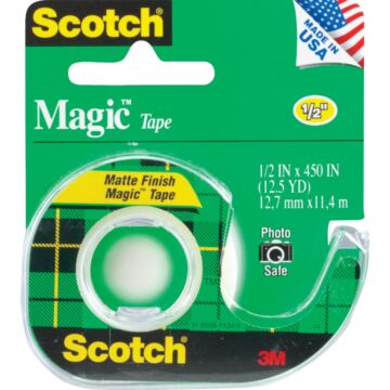 3M Scotch 1/2 In. x 450 In. Magic Transparent Tape