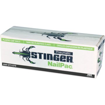 Stinger NailPac 1 In. Roofing Nails with Caps (2000 Ct.)