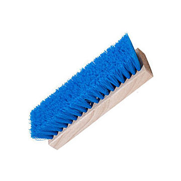 Blue Plastic 10" Deck Scrub Brush