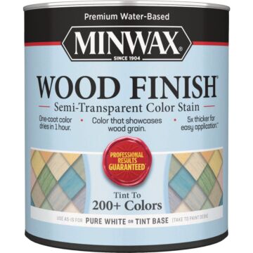 Minwax Wood Finish Semi-Transparent Color Stain, White Tint Base, 1 Qt.
