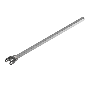 Weasler 12 series yoke and shaft, 1 x 1 1/8 rectangle