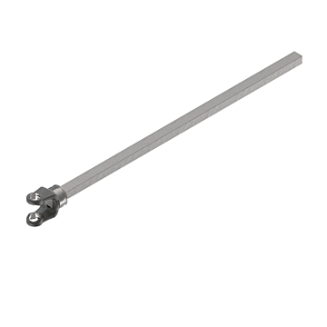 Weasler 14 series yoke and shaft, 1 x 1 1/8 square