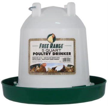 Plastic Poultry Drinker - 5 qt