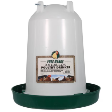 Plastic Poultry Drinker - 3.5 gal