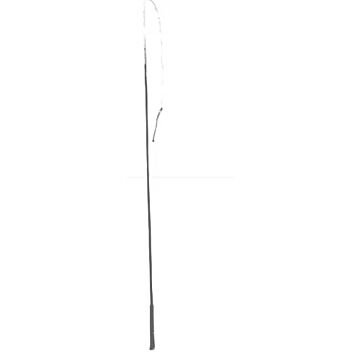 HorseLoverZ Rubber Grip Handle Type Blk/White 4.5 ft Driving Whip