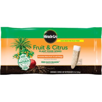 Miracle-Gro Fruit & Citrus Plant Food Spikes (12-Pack)