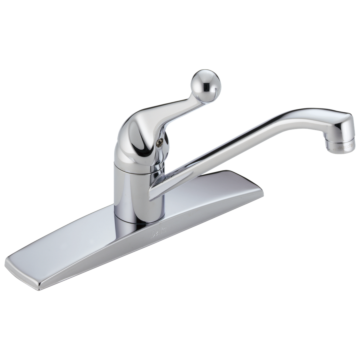 Delta Faucet Delta 134 / 100 / 300 / 400 Series: Single Handle Kitchen Faucet - Single Handle Lever - Chrome