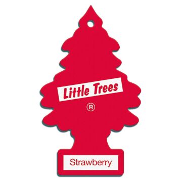Little Trees Little Tree U1P-10312 Red Strawberry 6-8 Weeks Air Freshener