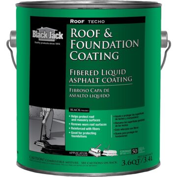Black Jack Fibered Roof and Foundation Coating - 1 gal