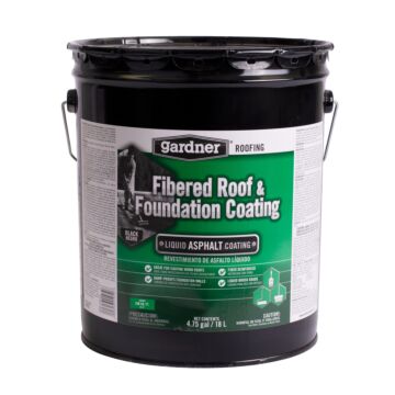 Black Jack Fibered Roof and Foundation Coating - 5 Gallon