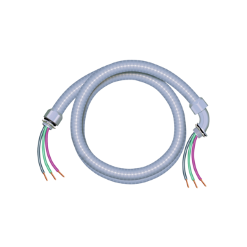 Southwire 1/2 in. x 6 ft. 10/3 Ultra-Whip Liquidtight Flexible Non-Metallic PVC Conduit Cable Whip