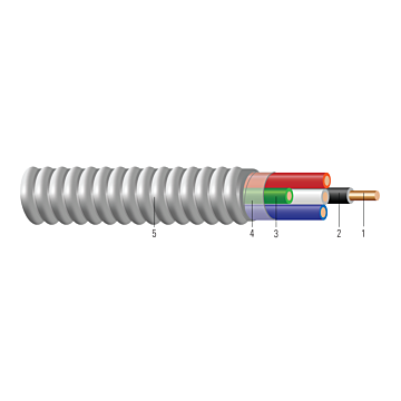 Southwire 10/3 MC Wire w/ grd - 25 ft