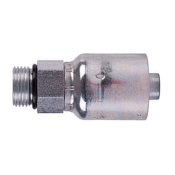 Parker 3/4 in-16 Male SAE Straight Thread with O-Ring Carbon Steel Rigid Hydraulic Hose End