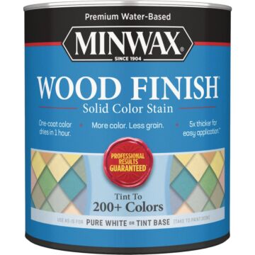 Minwax Wood Finish Water-Based Solid Color Stain (White Tint Base) 1 qt