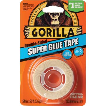 Gorilla Super Glue Double-Sided Tape - 5/8 in. x 20 ft