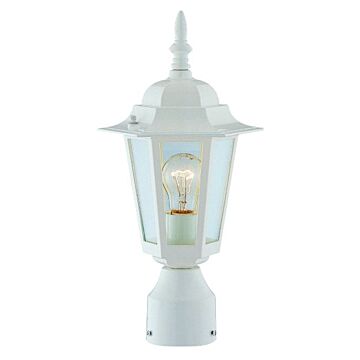 Boston Harbor AL8044-WH Post Lantern, 120 V, 60 W, A19 or CFL Lamp