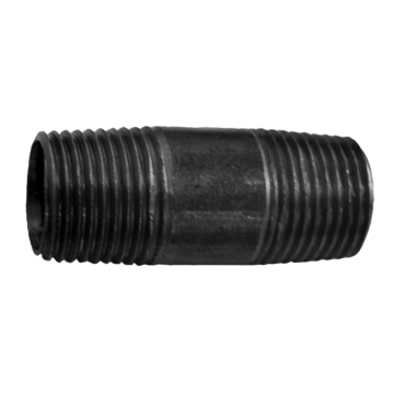 1/4" x 10" Pipe Nipple Black
