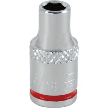 Channellock 1/4 In. Drive 3/16 In. 6-Point Shallow Standard Socket