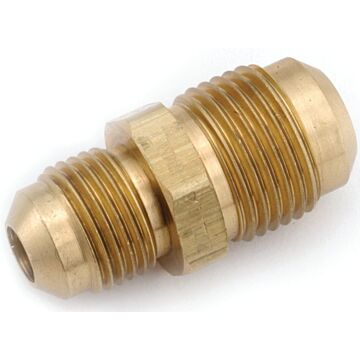 Anderson Metals 754056-1008 Tube Union, 5/8 x 1/2 in, Flare, Brass