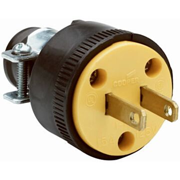 Pass & Seymour 2W VINYL PLUG, ROUND OR FLAT CORD
