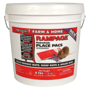 Rampage Motomco RAMPAGE® 22121 Red 15 g Rodenticide Place Pacs