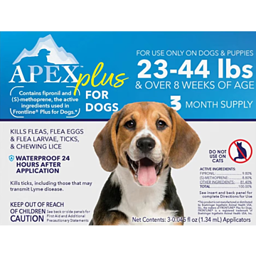 Apex Plus Flea & Tick Killer for Dogs 23-44 lbs