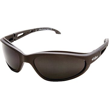 Edge TSM216 Polarized Safety Glasses, Unisex, Polycarbonate Lens, Full Frame, Nylon Frame, Black Frame