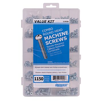 Midwest Fastener Value Kit, Machine Screw