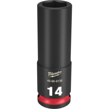 Milwaukee SHOCKWAVE™ Impact Duty 3/8" Drive 14MM Deep 6 Point Socket