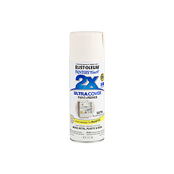 Painter's Touch® 2X Ultra Cover® Spray Paint - 2X Ultra Cover Satin Spray - 12 oz. Spray - Satin Blossom White