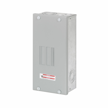 Eaton BR main lug loadcenter,Current design,Main lug,70 A,5,Aluminum,Cover not included,NEMA 1,Metallic,10 kAIC,BR,Surface,48 Circuits,Four-pole,24 Spaces,Three-wire,Single-phase,Type BR 1-inch breakers,120/240 V,#8-2 AWG Cu/Al