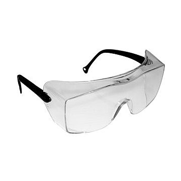3M OX Protective Eyewear 12163-00000-20, Clear AF Lens, Black Secure Grip Temple