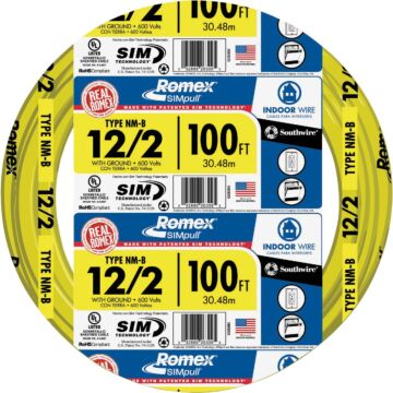 Romex 100 ft 12/2 NM-B Electrical Wire
