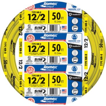 Romex 50 ft 12/2 NM-B Electrical Wire