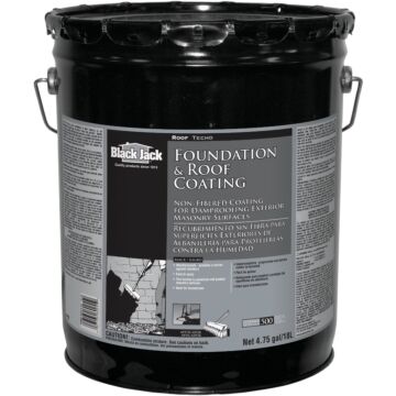 Black Jack Non-Fibered Foundation and Roof Coating - 5 Gallon