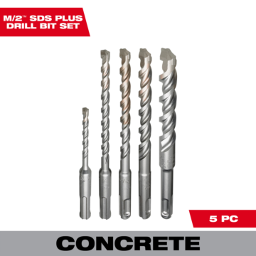 Milwaukee 5 PC SDS Plus M/2™ Kit