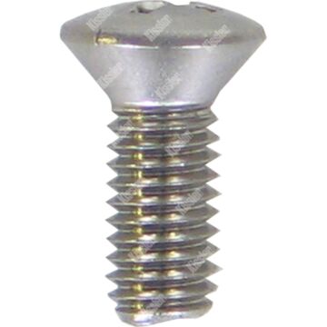 Kissler #10-32 Brass Polished Chrome Oval Head Handle Screw