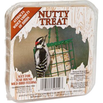 C&S Nutty Treat Wild Bird Suet - 11 oz