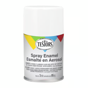 Rustoleum Testors Spray Enamel (Flat - White) 3 oz