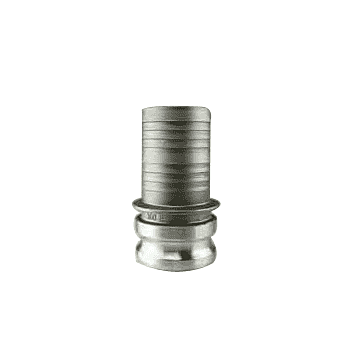 1-1/4 in Male Coupler x Barb Connection Type Aluminum Type E Cam and Groove Coupling